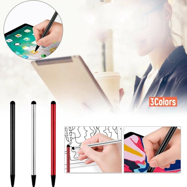 Universal Aktiv Stylus Touch Screen Penna För IOS Android Telefon Surfplatta black One-size