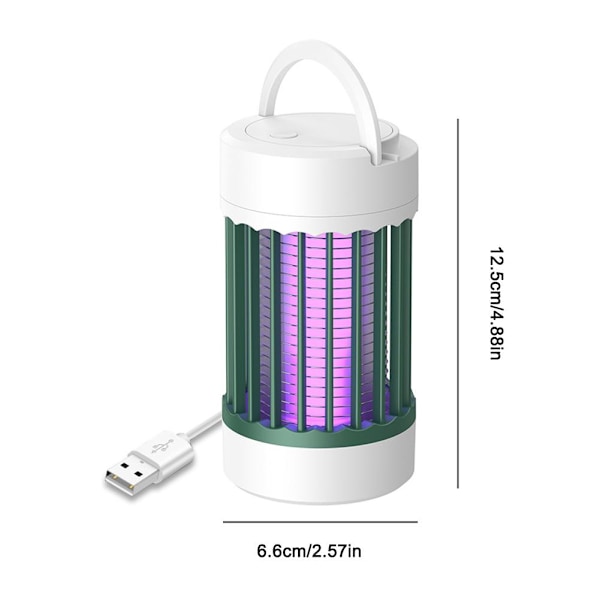 Elektrisk myggdödarlampa UV-ljus insektsdödare fälla USB uppladdningsbar sommar % direct - plug type 1pcs