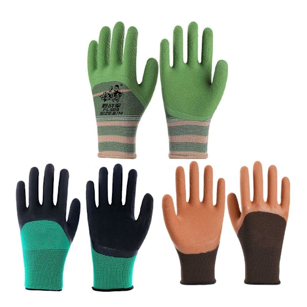 1 par skyddande säkerhetsarbetshandskar färgning nylon mekanikerhandskar C5N9 F9 D1J3 army green 1 pair