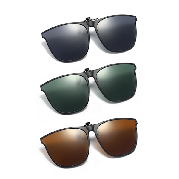 Clip-on Solglasögon, Bärbara Glasögon, Clip-on Solglasögon Portabla Sport Stora Sol A9i2 green One-size