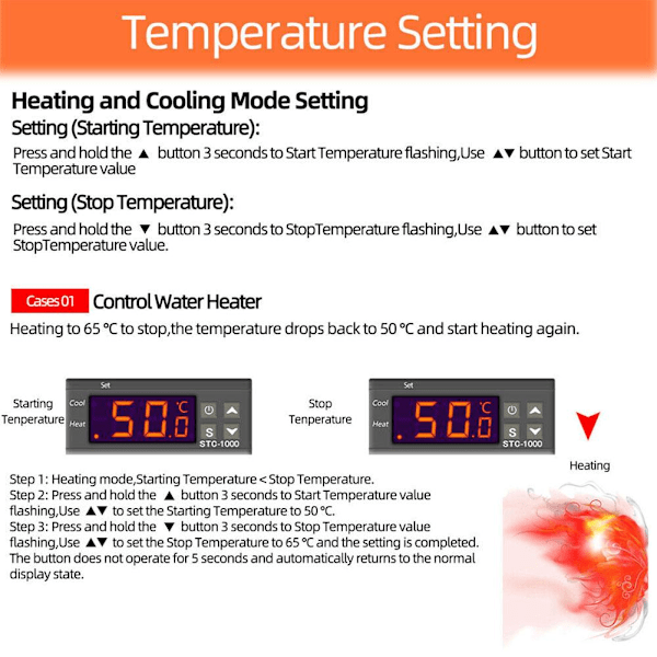 STC 1000  24V 220V Digital Temperaturregulator Termostat C 1pcs