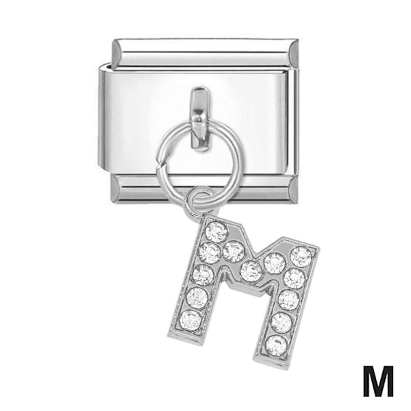 Italienskt modularmband Passar alla 9 mm italienska armband - A-Z Ch M 1pc