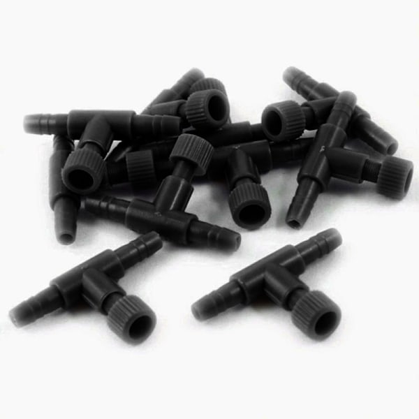 5/30x Akvarium Luftledning Flödesregleringsventil Aquarium F black4 one-size 30pcs