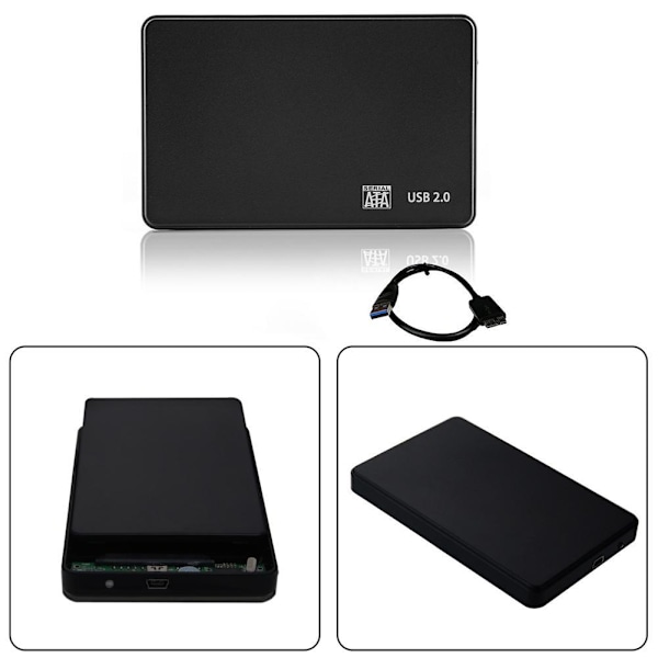 1PC USB3.0 SATA Externt Hårddiskfodral 2,5 Tums Inkapsling Cadd blackB usb3.0