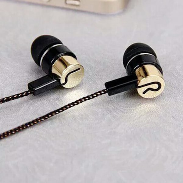 3,5 mm in-ear hörlurar universell superbas stereo hörlurar rea silver One-size