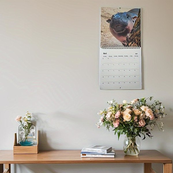 Moo Deng Kalender, Roliga Hippo Väggkalendrar, 2025 Moo Kalendrar Deng 'AU.