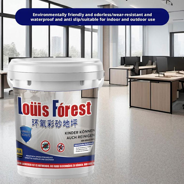 Louis Forest Epoxigolvfärg, Högglansig Marmoreffekt Golvbeläggning Epoxi W3Y4 Gray One size