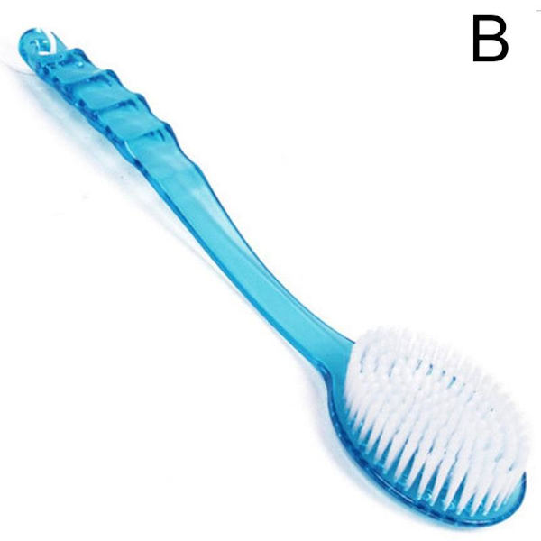 2 i 1 Badborste Skrubb Hudmassage Dusch Rygg Bad Badrum Hem Borste I9O6 blue One-size