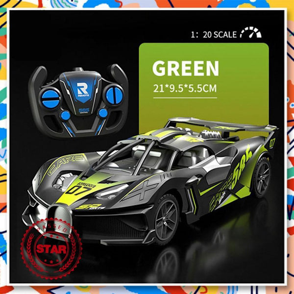 Racing Fjärrkontroll Bil Sportbil Driftande Elektrisk Bil Modell Leksak Pojke Barn Bil Hastighet E6A8 green 21*9.5*5.5cm