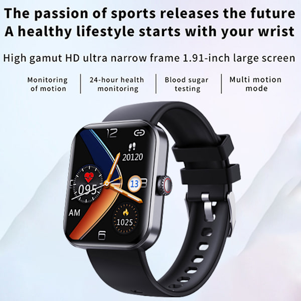 Bluetooth-samtal Smart Watch Outdoor Tre Proof Sports Klockor Hjärtfrekvens Armband Pink