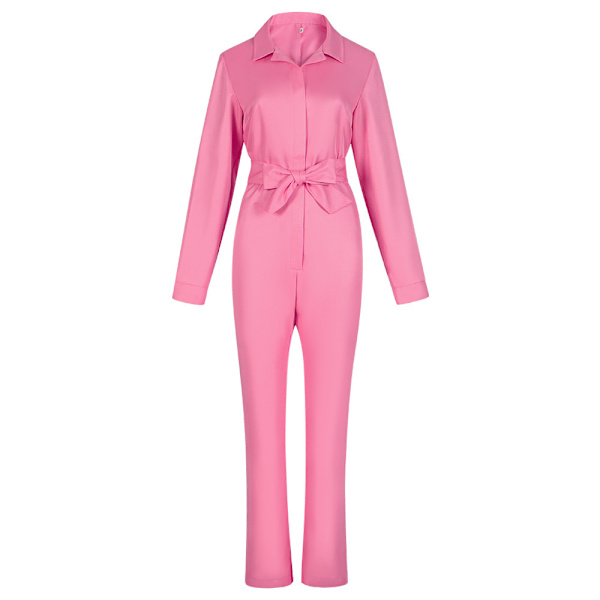 Rosa jumpsuit 70-tal 80-tal damkläder Margot Robbie film XL