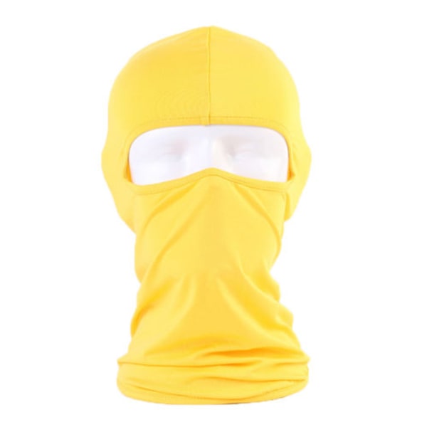 Balaklava - skidmask - rånarluva - Huvud Hood- Cykel mask solskydd Yellow