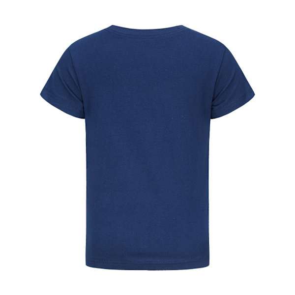 Smiling Critters T-shirt för barn pojkar Kortärmad sommar Topp Tee Blus Navy blue 130cm