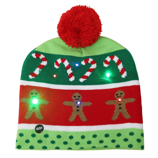 LED-jouluneulepipo, unisex, talvinen neulepipo B