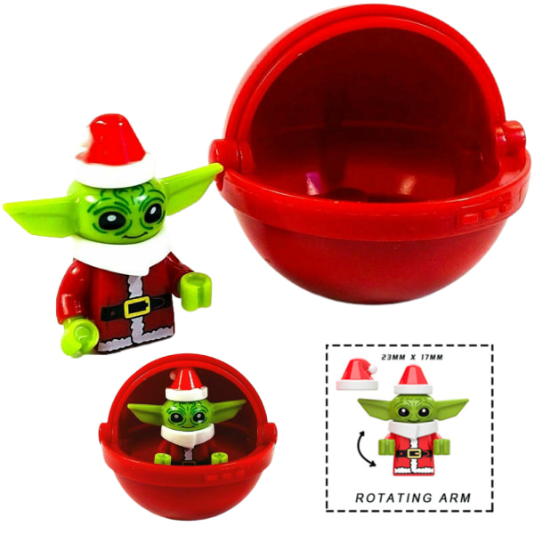 Julbaby Yoda i Cot Pod Mini Figur Manalorian