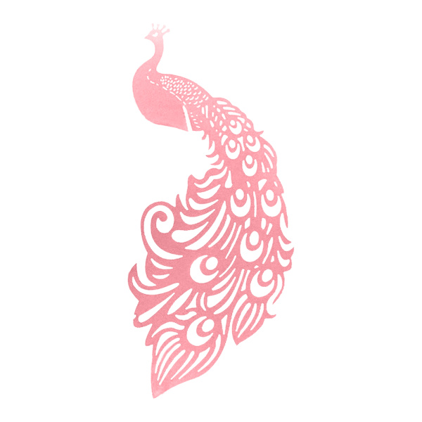 40 KPL Riikinkukko Viinilasikortti / Hääpöydän Koriste / Luova Pink 40 PCS
