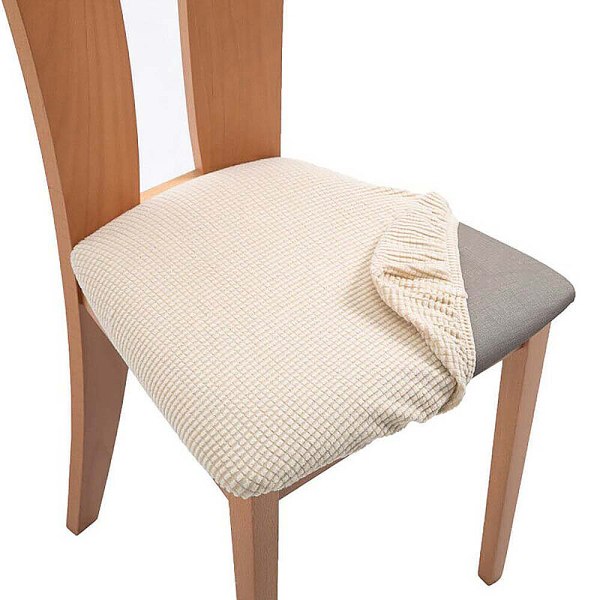 Stretch Stolskydd för Matrum Avtagbar Tvättad Beige 4Pack