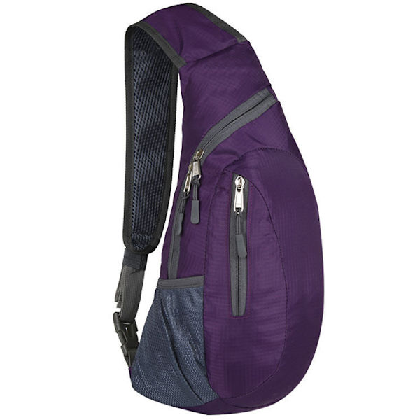 Fällbar Bröstväska för Resor/Jakt/Vandring Purple