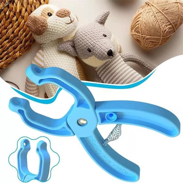 Säkerhetsögon Verktyg Hjälpverktyg för Att Fästa Säkerhetsögon för Virkning Säkerhetsögon Virkningsverktyg för Amigurumi Virkning Sky Blue