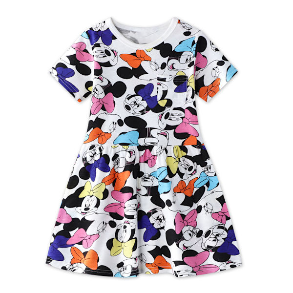 Disney Minnie Mouse Sommarklänning för Barn Flickor Baby 3-4Years = EU92-98