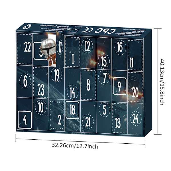 Star Wars Julekalender 2024, Jule 24 Dages Nedtællings Julekalender Overraskelsesgave Figurer Dukke Model Legetøj Blind Box