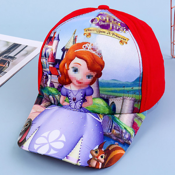 SOFIA THE FIRST Sommarhatt Baseballkeps för barn pojke flicka Red SOFIA THE FIRST