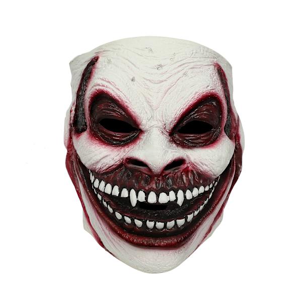 Pelottava päämaski Halloween-naamiaiset Juhlat Cosplay Kauhurekvisiitta Aikuinen white