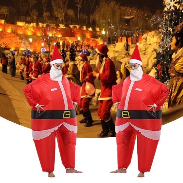 Uppblåsbar Jultomtedräkt för Unisex Vuxen