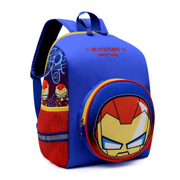 Ryggsäck för barn Söt tecknad ryggsäck grundskoleväska Iron Man