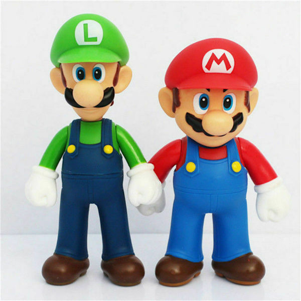 6 kpl Super Mario sarjakuvahahmo toimintahahmolelu söpö nukke auton sisustus 6pcs