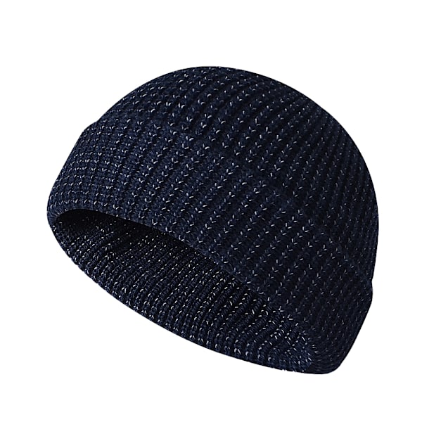 Ny Flex Beanie Hat 2.0 - Unisex, Weflexus Reflekterande Mössa, för Vinterpromenader på Kvällen Navy Blue