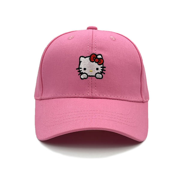 Sanrio Lasten Tyttöjen Kesän Kirjailtu Baseball-lippis Säädettävä Aurinkohattu Lahjat KT Cat