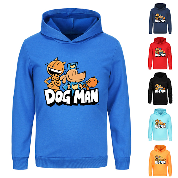 Hoodies HUNDMANN Pullover Tröjor Toppar Långärmad Hoodie Unisex Hooded Sweatshirt Långärmad Pullover Hoody för Pojkar Flickor Barn Tonåringar 7-14 År Dark Blue 140cm