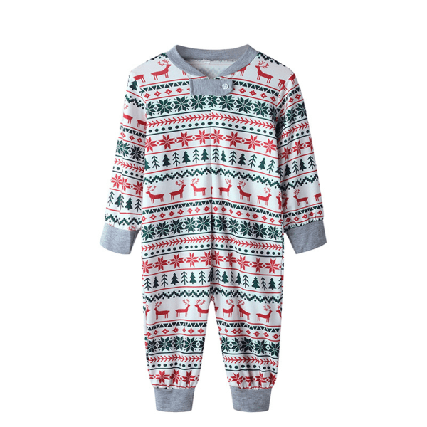 Christmas Family Match Nightwear Elk Patter Pyjamas Baby 9M