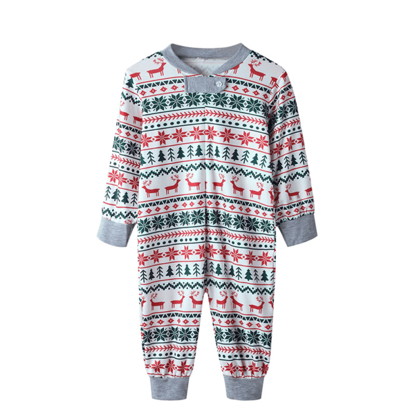 Christmas Family Match Nightwear Elk Patter Pyjamas Mother 2XL