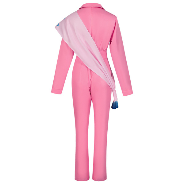 Rosa jumpsuit 70-tal 80-tal damkläder Margot Robbie film XL