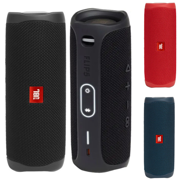 Flip 5 Bärbar Bluetooth-högtalare Ipx7 Vattentät Party Trådlös 3 Färger Red