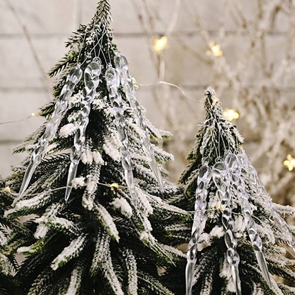 Julkulor Dekorationer Isristningar 12 Stycken