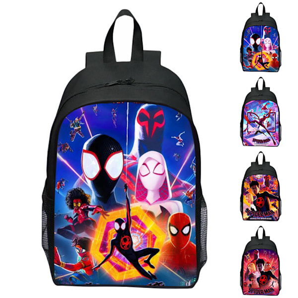 Spider Man Ryggsäck Studenter Skolväska Resa Laptop Förvaringsväskor Bokväskor För Barn Pojkar Flickor B