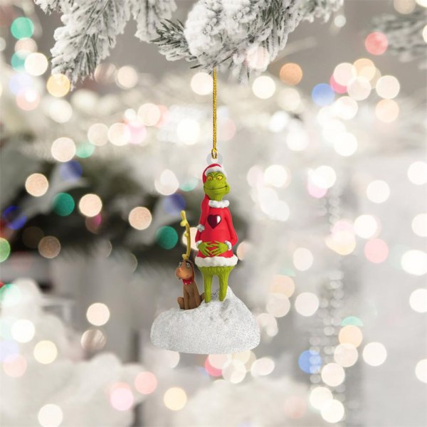 Julgran Dekor Grinch Hängande Ornament Hängen F