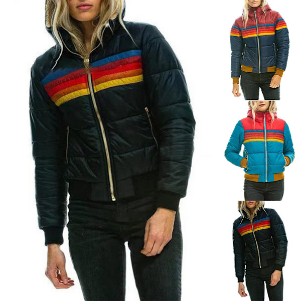 Kvinnors Nylon Kort Retro Racing Cykeljacka Trenchcoat, Lätt Motorcykeljacka Streetjacka Vindjacka Blue XL