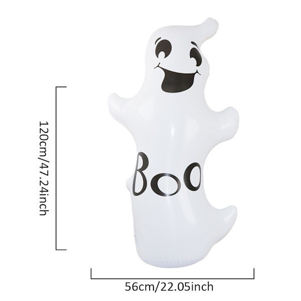 Halloween puhallettava kurpitsakeinukoriste, vahva ja tukeva ulkokäyttöön, tee-se-itse-koristeluun Ghost