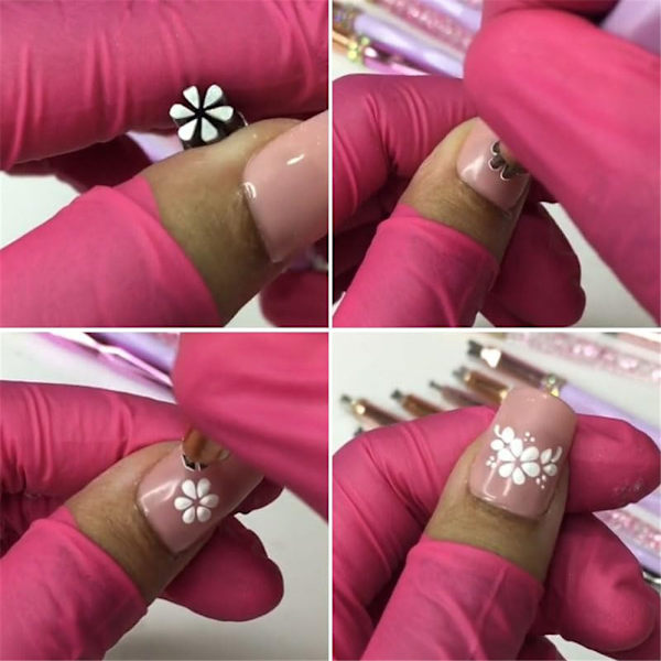 Nagelkonstblomstämpelpenna, Nagelkonststämpelpennaset, Nagelkonststämpelpennor DIY Nagelkonstverktyg, Nagelkonstpennor Nageldesignverktyg för Nagelkonst, Flickpresenter 6pcs