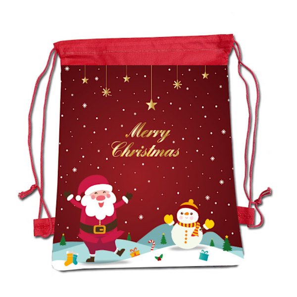 1 st Julklappspåse med dragsko för presentförpackning Julgåvor B