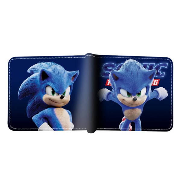Flera fickor Plånböcker Sonic The Hedgehog Wallet Myntväska ID-kort Barnpresenter C