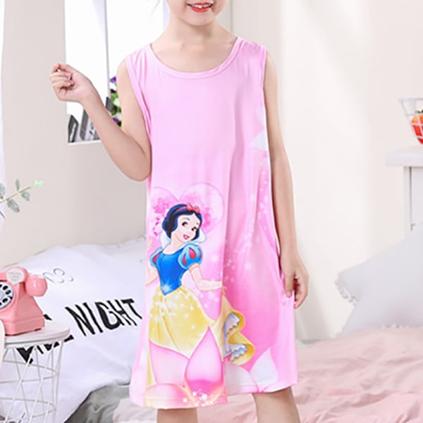 Flickor Nattlinne Nattklänning Prinsessa Pyjamas Nattkläder Nattlinne Hemkläder för Barn Storlekar 3-12 År #4 12