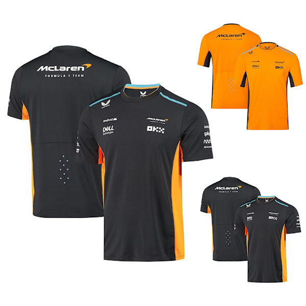 McLaren F1 2023 Officiell Team T-Shirt Papaya Orange Herr Fans T-Shirt Orange L