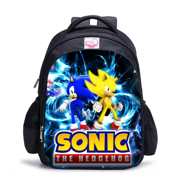 Sonic the Hedgehog boys Ryggsäck Skolaxelväska Bokväska A M