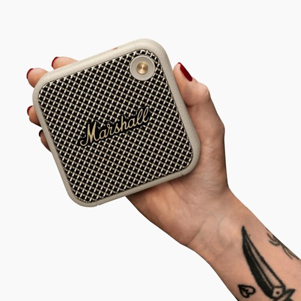 Bærbar Bluetooth-høyttaler Trådløse vanntette høyttalere White