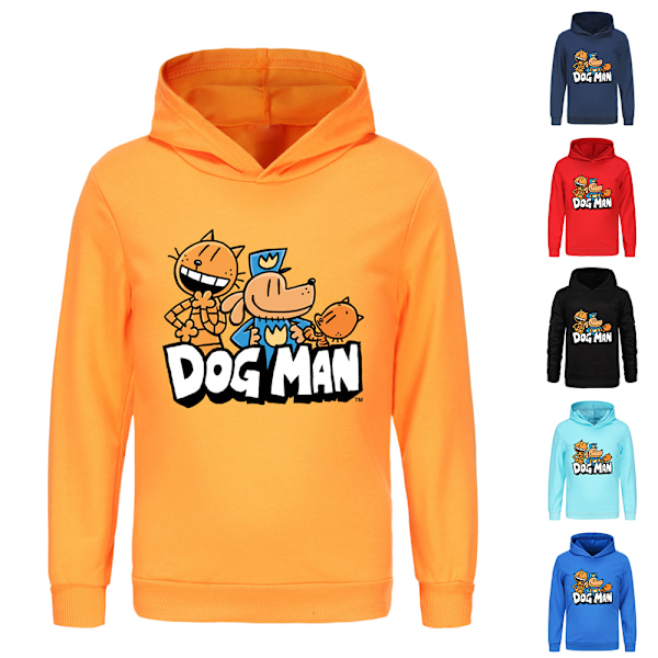 Hoodies HUNDMANN Pullover Tröjor Toppar Långärmad Hoodie Unisex Hooded Sweatshirt Långärmad Pullover Hoody för Pojkar Flickor Barn Tonåringar 7-14 År Red 140cm